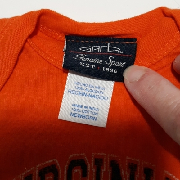 Garb Virginia Cavaliers newborn onesie - Picture 3 of 3